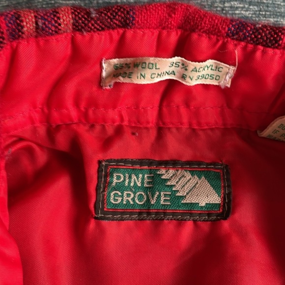 Vintage Pine Grove Red and Black Plaid Flannel Shacket - Picture 7 of 9